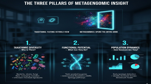 three pillers of metagenomics