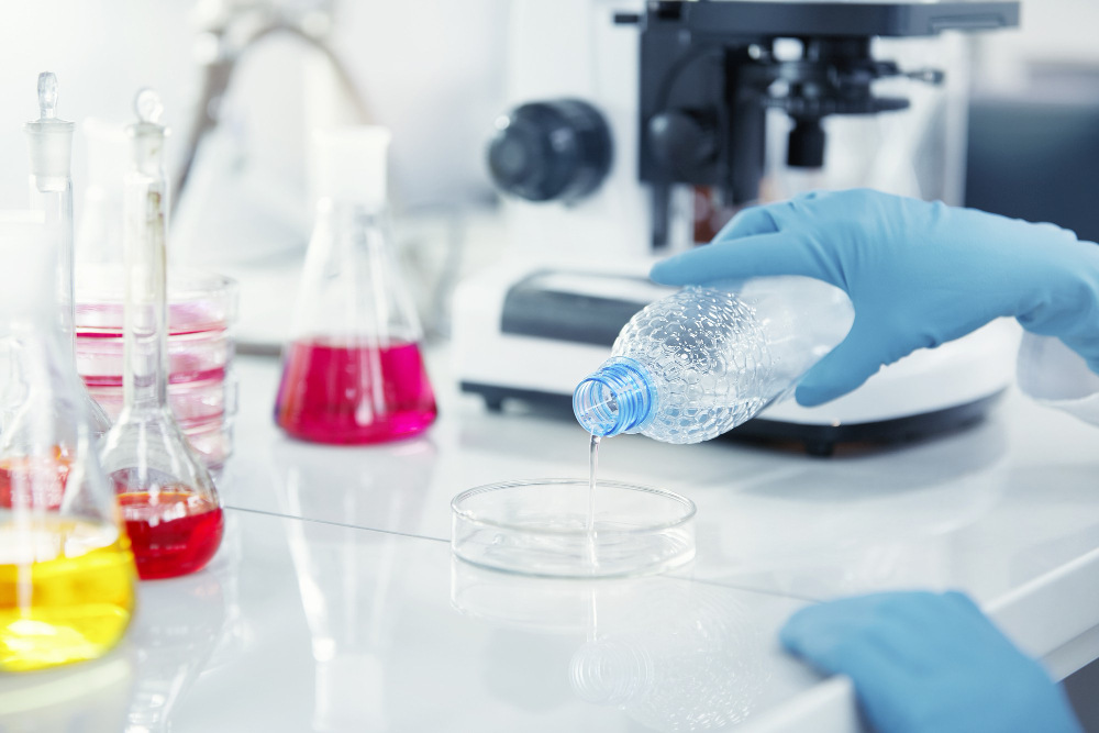 Laboratory expert performing waste water testing in Qatar for industrial compliance